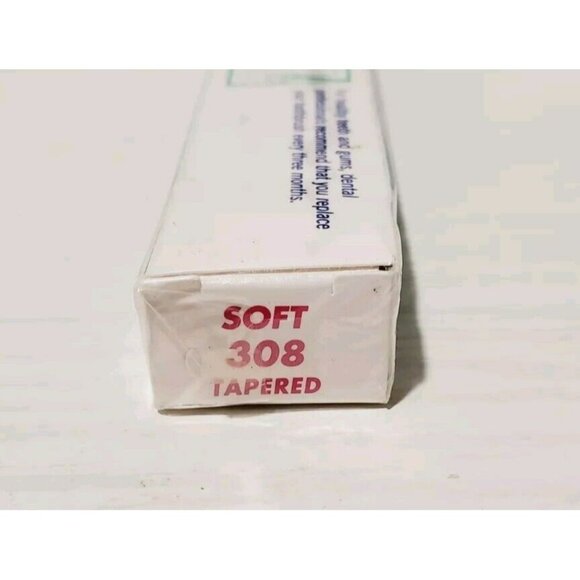 Vintage NOS Butler Gum 308 Soft End Tuft Tapered Toothbrush Red - Picture 4 of 4